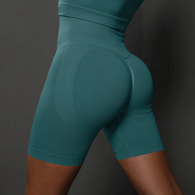 Yoga Shorts Women Sports Shorts Seamless Gym Workout Shorts High Waist Push Up Fitness Sports Shorts Cycling Shorts - Smarsty
