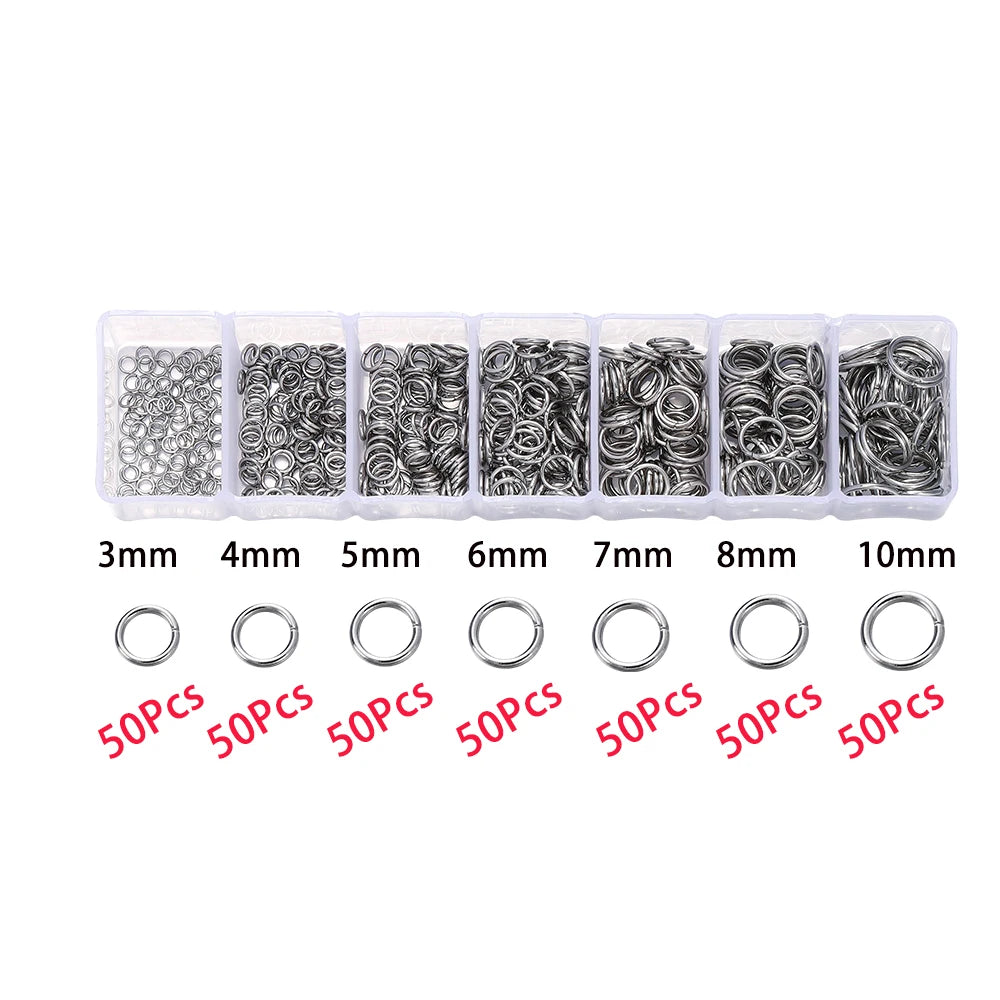 Bulk Jewelry Findings Kit 400Pcs Lobster Clasps Beads - Smarsty