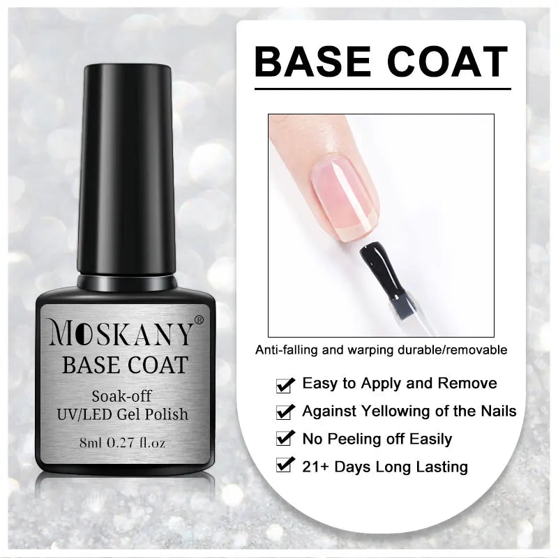 Acrylic No Acid Primer Nail Art Set with Base and Top Coat - Smarsty