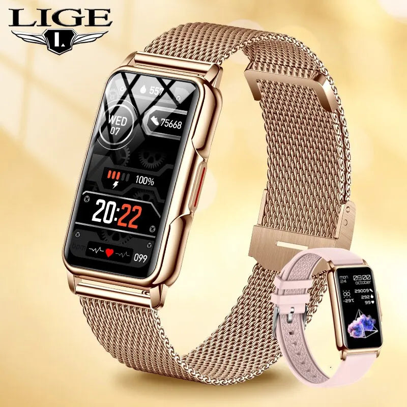 LIGE Smart Watch for Women with Full Touch Screen - Smarsty