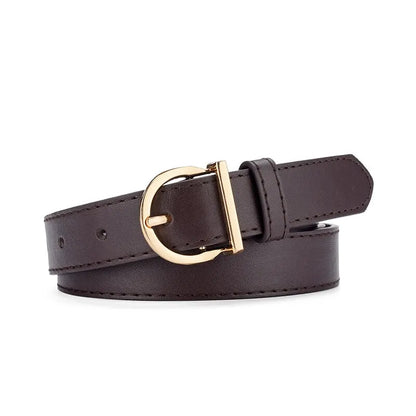 Women's PU Leather Belt Soft Pin Buckle Fashion - Smarsty