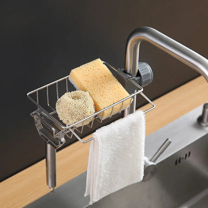 Faucet Hanging Type Drainage Rack For Kitchen Sink Bathroom Sink Holder Storage Rack Shelf Organizer Kitchen Accessories by Smarsty