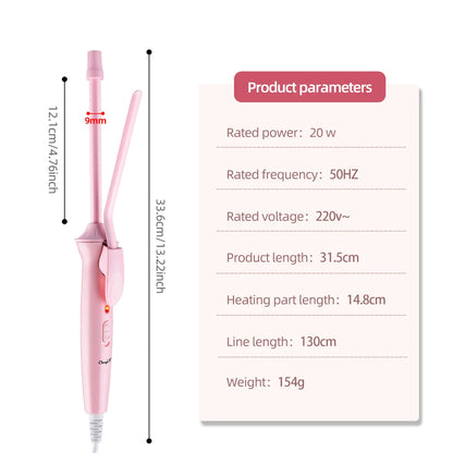9mm Mini Hair Curling Iron for Professional Curls - Smarsty