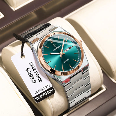 POEDAGAR Waterproof Luminous Men's Quartz Watch - Smarsty