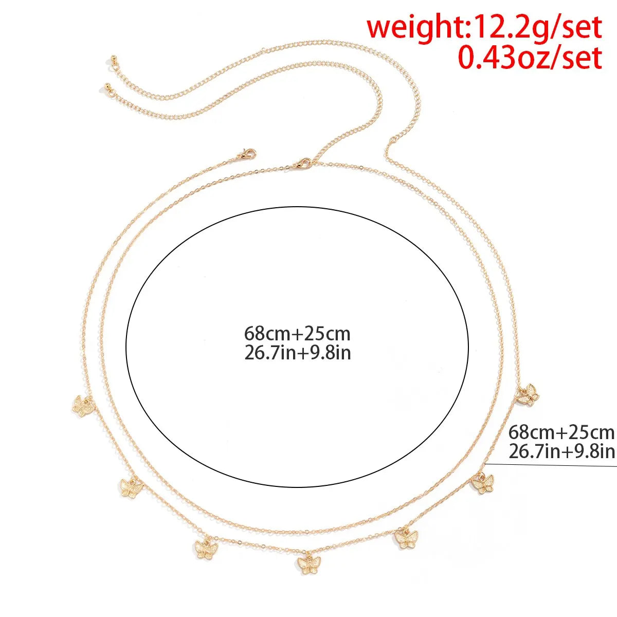 Classic Retro Butterfly Waist Belly Chain for Women - Smarsty