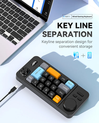Hot Swap Mechanical Keyboard With Volume Scroll Keypad