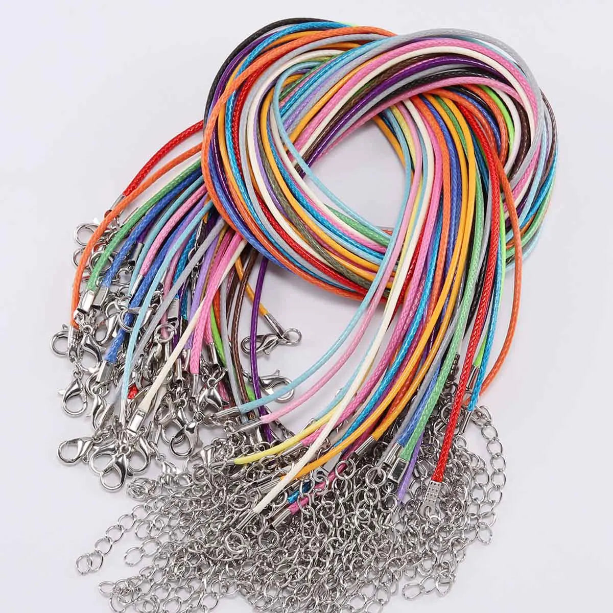 Adjustable Leather Cord Necklace Braided Rope DIY Jewelry Supplies - Smarsty
