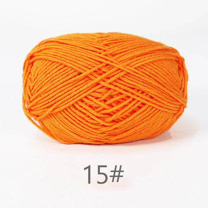 Soft Milk Cotton Yarn for Hand Knitting Projects - Smarsty