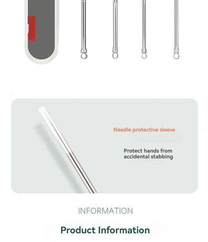 4 Piece Acne Blackhead Removal Needle Set - Smarsty