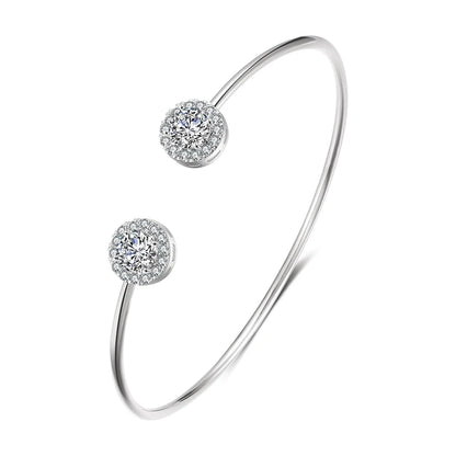 Luxury Gold Cuff Bangles with Cubic Zirconia for Women - Smarsty