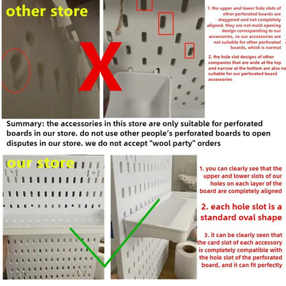 Punch-free Hole Board Vertical Desktop Wall Hanging Office Desk Storage Shelf Reading Room Desktop kitchen Bathroom Storage Rack by Smarsty