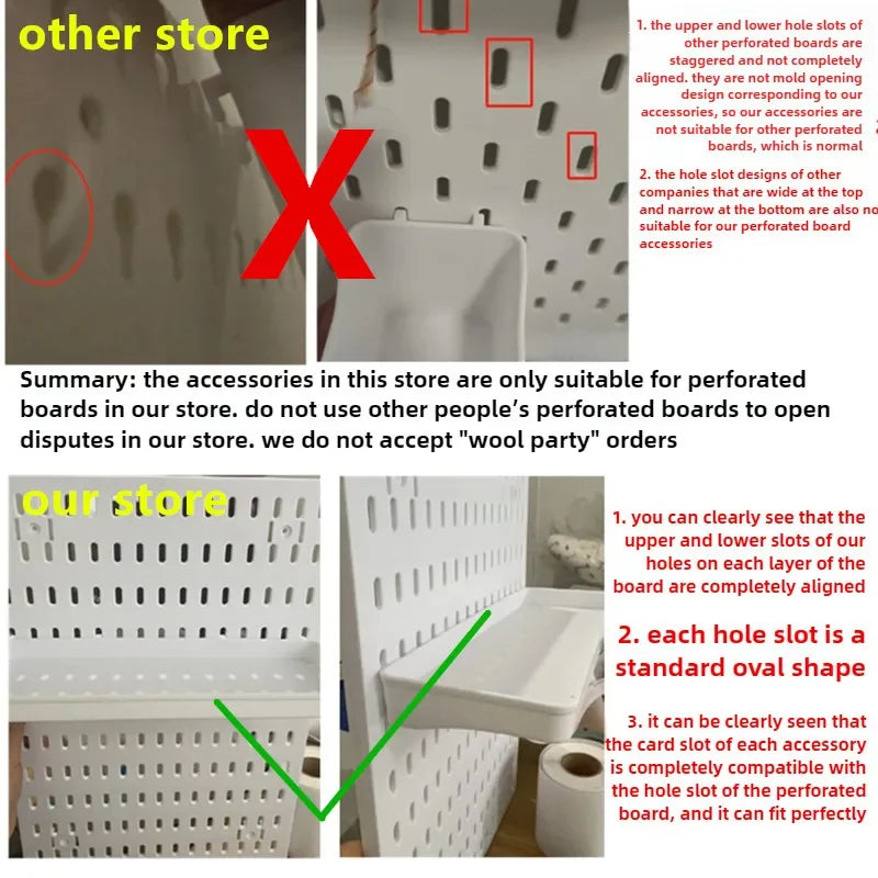 Punch-free Hole Board Vertical Desktop Wall Hanging Office Desk Storage Shelf Reading Room Desktop kitchen Bathroom Storage Rack by Smarsty