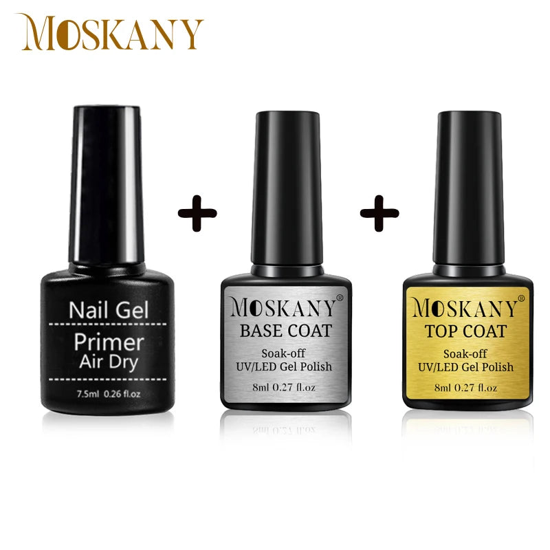 Acrylic No Acid Primer Nail Art Set with Base and Top Coat - Smarsty