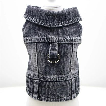 Dog Jeans Jacket for Small Dogs and Cats - Smarsty