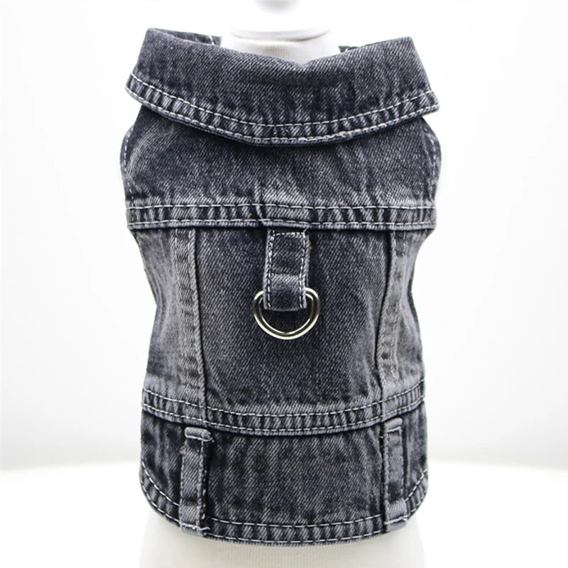 Dog Jeans Jacket for Small Dogs and Cats - Smarsty