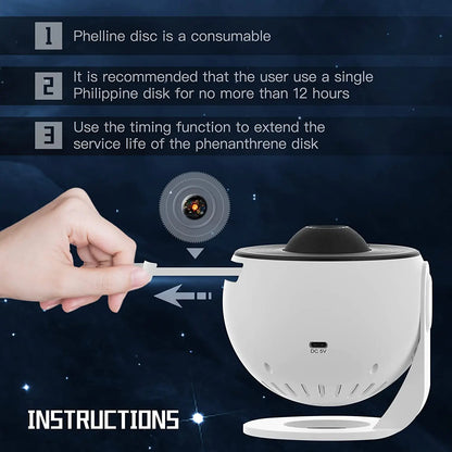 Galaxy Projector Night Light for Kids Room Decor - Smarsty