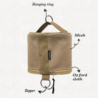 Outdoor camping tissue case roll paper storage bag with hook portable tissue holder tent hanging napkin holder camping supplies by Smarsty