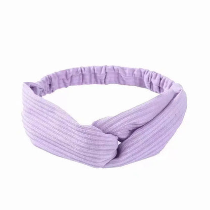 Boho Soft Elastic Headband For Women Vintage Cross Knot - Smarsty