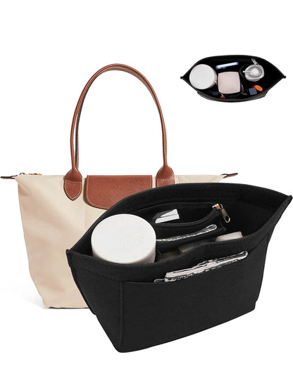 Purse Organizer Insert, Felt Bag Organizer For Handbag Purse Organizer, 5 Colors, 3 Size - Smarsty