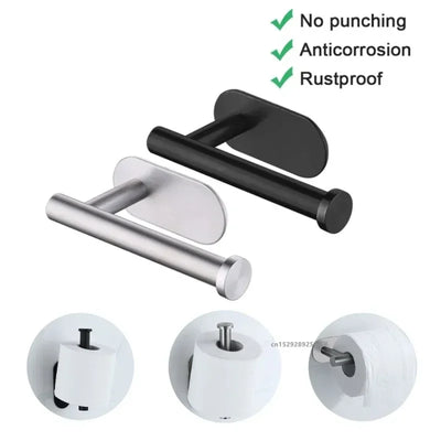No Drilling Stainless Steel Toilet Paper Holder - Smarsty