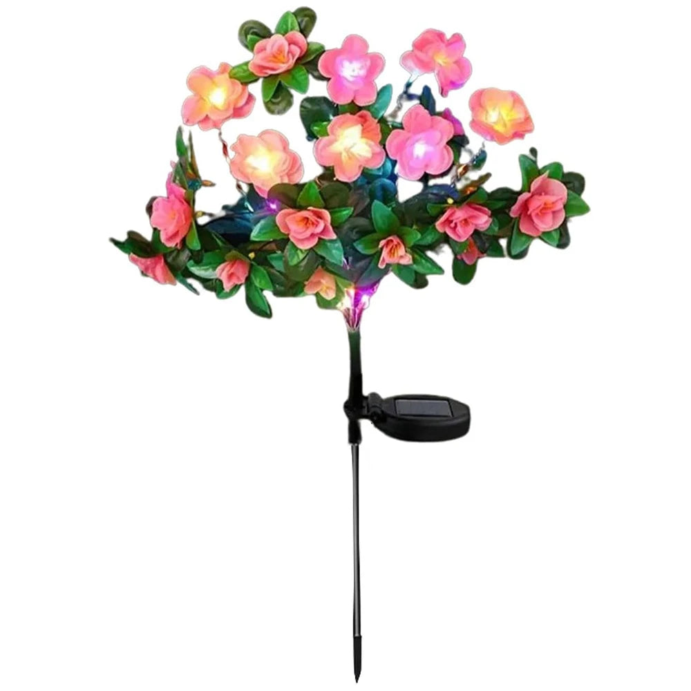 Waterproof LED Solar Azalea Flowers Lamp for Outdoor Decor - Smarsty