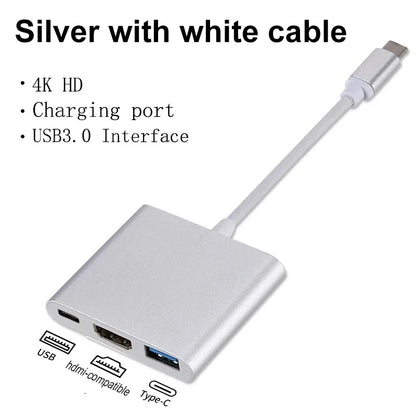 USB C Hub UltraHD HDMI Adapter Includes USB 3.0 Port