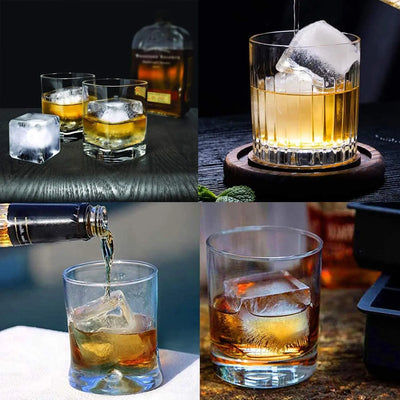 4/6/8/15 Grid Big Ice Tray Mold Giant Jumbo Large Food Grade Silicone Ice Cube Square Tray Mold DIY Ice Maker Ice Cube Tray - Smarsty