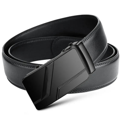 Luxury Men's Leather Belt with Metal Buckle Durable Soft Design - Smarsty