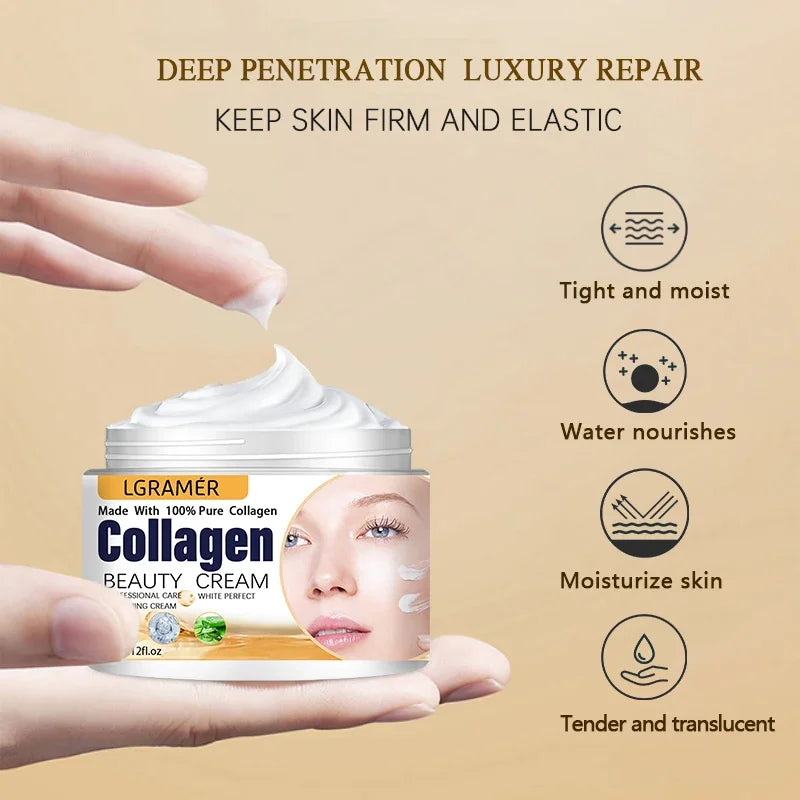 Anti Wrinkle Cream Eye Cream Face Moisturizer Anti Aging Face Lifting Nourishing Repair Collagen Boost Cream Korean Essence - Smarsty