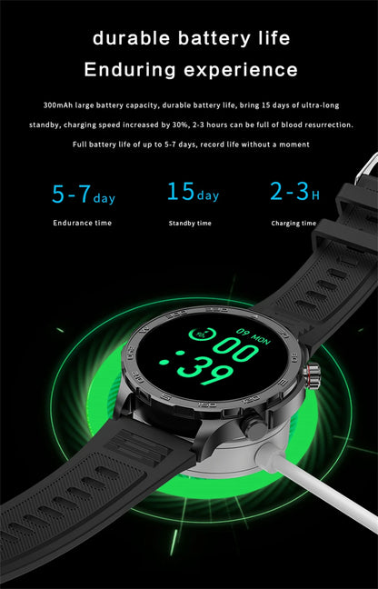 Bluetooth Call Smart Watch For Men With GPS Waterproof - Smarsty