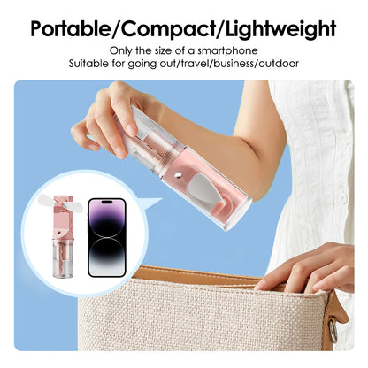 Portable Mini Handheld Humidifier Fan with Mist - Smarsty