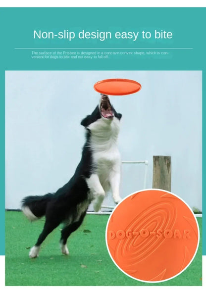 Multicolor Silicone Dog Frisbee Toy for Interactive Fun - Smarsty