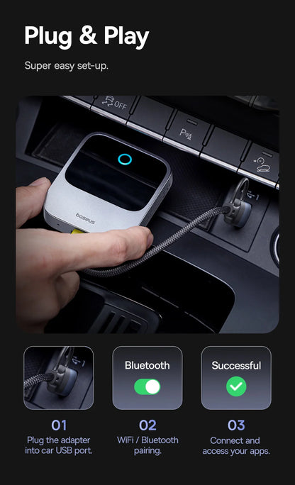 Wireless CarPlay Adapter Plug and Play Auto Connect - Smarsty