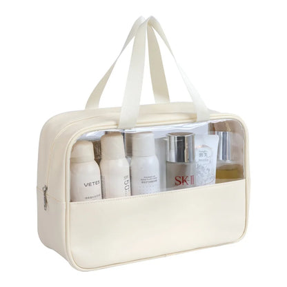 Transparent Travel Cosmetic Bag Large Capacity Waterproof - Smarsty
