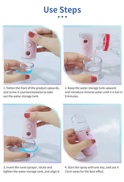 Portable Nano Facial Sprayer for Instant Hydration - Smarsty