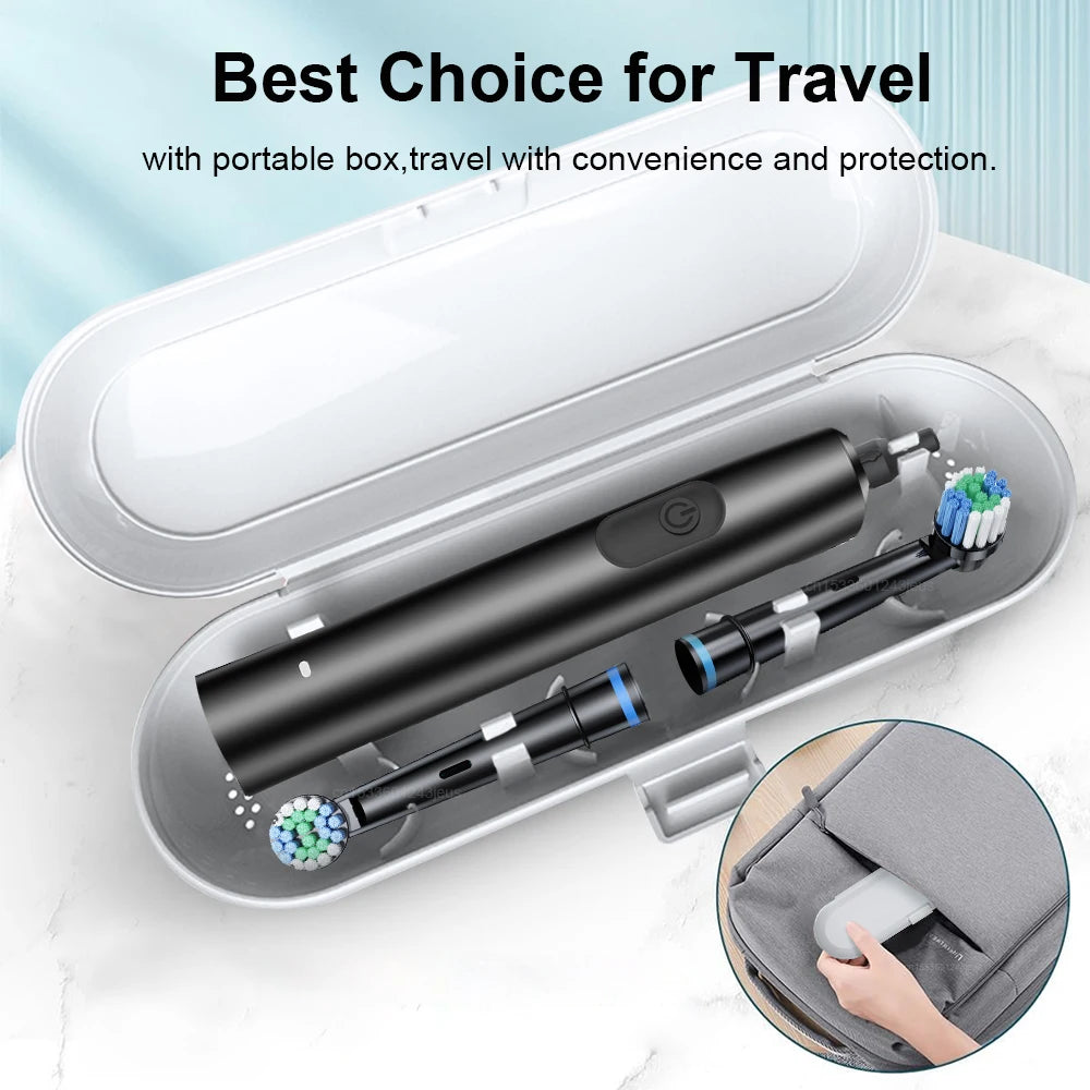 Rotary Electric Toothbrush with Soft Brush Heads - Smarsty