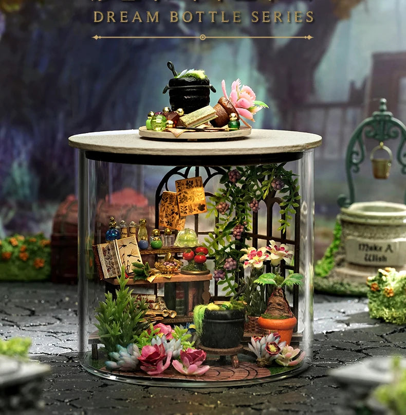 Mini DIY kit for doll house making and assembling room models toys home and bedroom decorations with furniture wooden crafts by Smarsty