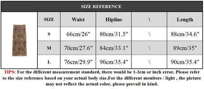 Women Leopard Tulle Midi Skirt 2024 Summer Fashion High Waist Elasticated Waistband Long Skirts Streetwear - Smarsty