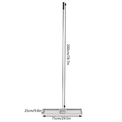 Professional Lawn Leveling Rake Soil Lawn Rake Adjustable 50-180cm Handle 180° Rotation for Perfect Turf & Green Grass