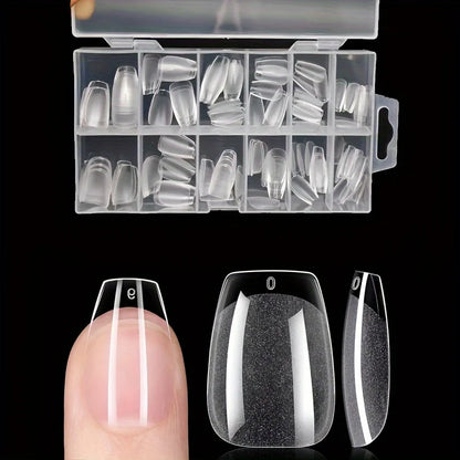 120Pcs Full Cover French Press On Nail Tips - Smarsty