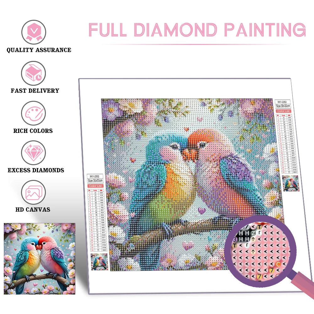 Huacan 5D Diamond Painting Parrot for Home Decor - Smarsty