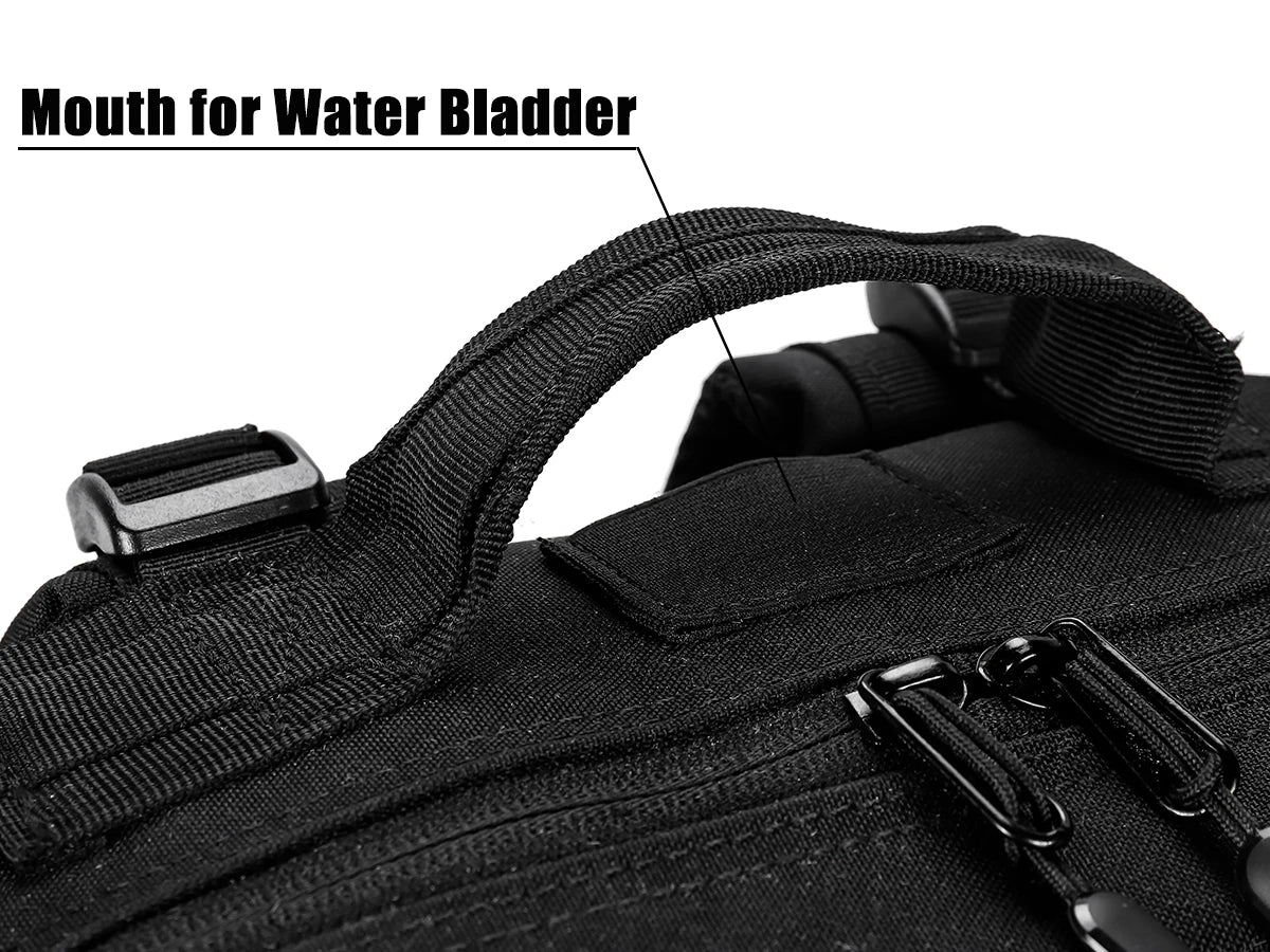 LHI 45L/35L/25L Tactical Backpack for Men and Women Waterproof Athlete Gym Outdoor Bag Travel Hiking Rucksack with Bottle Holder - Smarsty