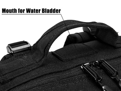 LHI 45L/35L/25L Tactical Backpack for Men and Women Waterproof Athlete Gym Outdoor Bag Travel Hiking Rucksack with Bottle Holder - Smarsty