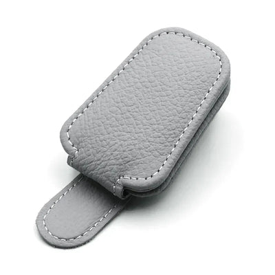 Magnetic Leather Sunglasses Holder For Car Sunshade Clips - Smarsty