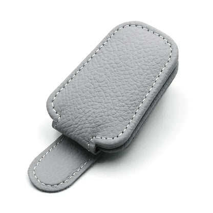Magnetic Leather Sunglasses Holder For Car Sunshade Clips - Smarsty