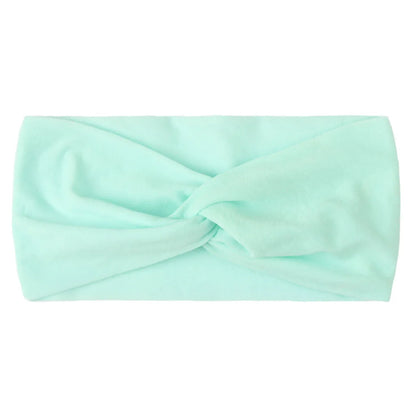 Candy Color Knotted Baby Girl Headband Soft Elastic - Smarsty