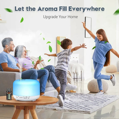 500ML USB Essential Oil Diffuser with Colorful Night Lights - Smarsty