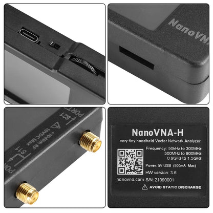 NanoVNA-H Vector Network Analyzer with Spectrum Tuning - Smarsty