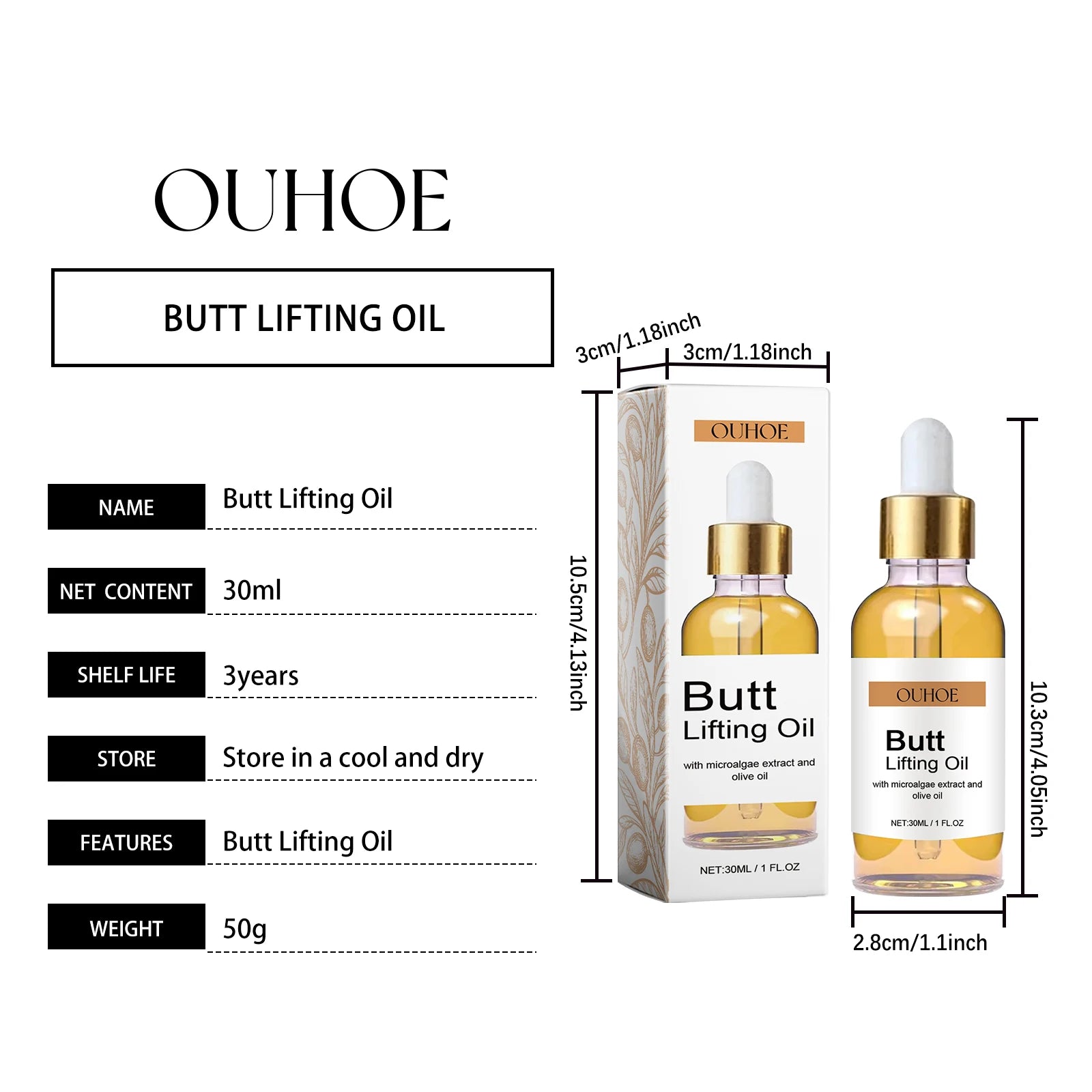 Buttock Enlargement Oil for Firming and Elasticity - Smarsty