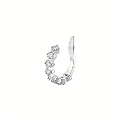 Cute Metal Leaf Earcuff Clip Earrings Comfy No Piercing - Smarsty